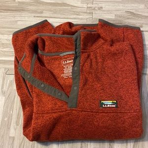 L.L. Bean Slightly fitted size extra large red sweater